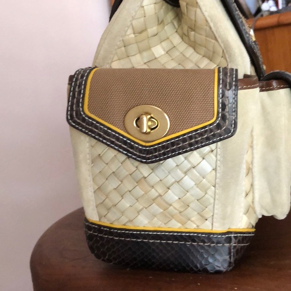 Limited Edition Daphne Coach Straw Handbag EUC - Picture 6 of 11